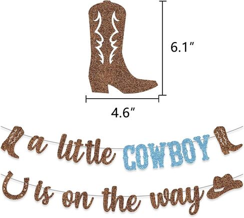 Cowgirl Baby Shower Decoration A Little Cowgirl is On The Way Banner Western Boots Hats Backdrop Pink in Saudi Arabia
