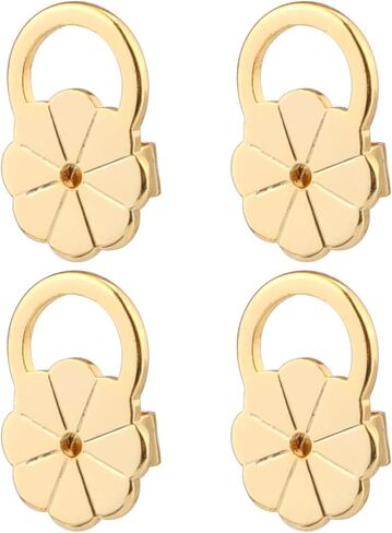 4pcs Earring Backs, Copper Earring Backs for Droopy Ears Studs Large Earring Lifters Backs Repacements for Heavy Earring Support Backings for Earlobe (Gold+Silver) in Saudi Arabia