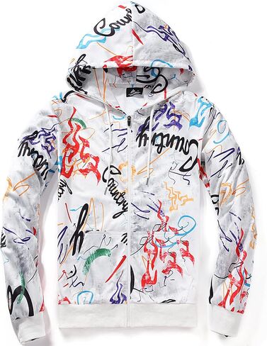 Little Beauty Hoodies for Men Zip Up Hooded Slim Fit Sweatshirt Sports Sweater Jacket in Saudi Arabia
