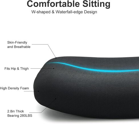 Ticova Ergonomic Office Chair - High Back Desk Chair with Adjustable Lumbar Support, Headrest & 3D Metal Armrest - 130° Rocking Mesh Computer Chair in Kuwait