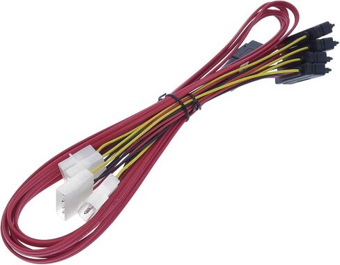 كابل SAS صغير إلى SAS كبل الاختراق الداخلي SFF-8087 إلى SFF-8482 مع موصلات طاقة موليكس 4X للتحكم في Raid إلى القرص الصلب 3.3FT in Saudi Arabia