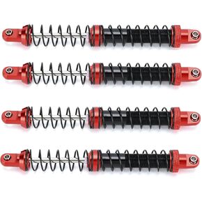 4pcs Shock Absorber Set, 1/10 RC Crawler Car Dual-Stage Shock for Axial SCX10 90046 AXI231017 Traxxas TRX-4 D90 (120mm)