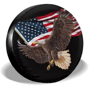 Mountain Colorado Flag Spare Tire Cover for Camper RV SUV Trailer Truck and Many Vehicle, Universal Fit Wheel Covers Waterproof Dustproof (Diameter 23" - 33")