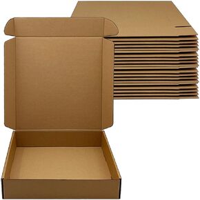 14 x9 x 3 inch Shipping Boxes Set of 20， Brown Corrugated Cardboard Box Mailer Boxes for Packaging Small Business Shipping，Mailing Boxes Bulk for Birthday Wedding Party Book Literature Gift Giving