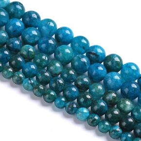 6MM 60PCS Lavender Purple Chalcedony Stone Loose Beads for Jewelry Making DIY Bracelet Necklace