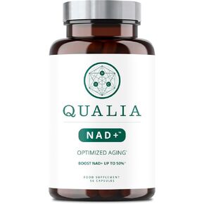 NEUROHACKER COLLECTIVE Qualia NAD+ Nicotinamide riboside nr Supplement, Can Boost NAD+ Levels up to 50% with: NR (nicotinamide riboside from NIAGEN), Niacin & Niacinamide - Vegan (56 Caps)