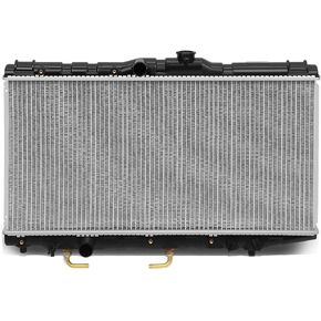 DNA Motoring OEM-RA-1746 OE Style 1-Row Aluminum Core Radiator Replacement Compatible with 95-99 Camry V6/Avalon AT, 27-7/8" W X 16-3/4" H X 1" D, 1-5/16" Inlet, 1-5/16" Outlet