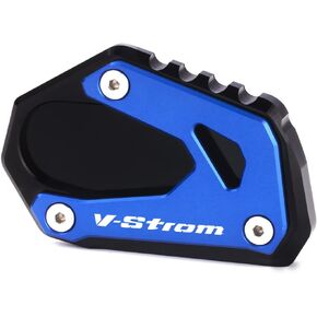 Motorcycle Side Stand Extension Compatible With S.uzuki Vstrom 800de 2023 | Foot Kickstand Support Plate V-strom 800 DL800 DE Accessories (black)