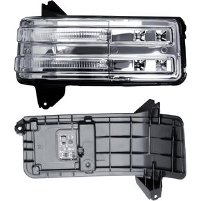 Replacement Passenger Right Side Door Towing Mirror Turn Signal Light Lamp Indicator with DRL for Chevrolet Silverado GMC Sierra 1500 2500HD 3500HD from 2019 to 2024