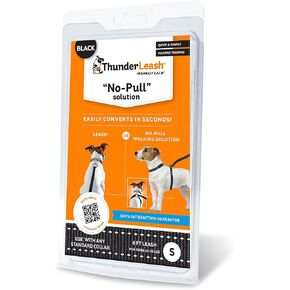 ThunderLeash No-Pull Dog Leash (Large (Over 25 lbs), Black)