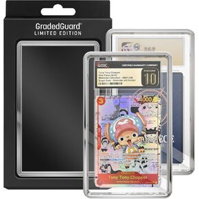 Graded Card Guard Case for Standard CGC Slab Case | Metallic Colors | High Gloss Finish | Stackable | Made to Fit CGC | Solid TPU and PC Design. (Gold)