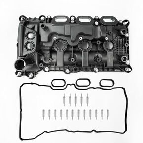 Right Engine Valve Cover for Ford 2017-2022 F-150 Raptor Explorer Edge 3.5L EcoBoost V6 with Gasket Set Replace# HL3Z-6582-F HL3E-6K271-BE (HL3Z-6582-F)