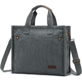 VASCHY Corduroy Tote Bag for Women, Casual Sturdy Work Satchel Top Handle Tote Bag with Zipper Pockets Crossbody Shoulder Bag