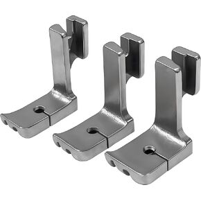 3pcs High Shank Double Welt Piping Presser Foot #36069DG Compatible with JUKI Brother Singer CONSEW Industrial Single Needle Sewing Machines (1/8+3/16 +1/4)