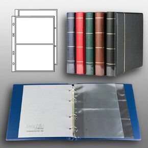 Prophila banknotes Album (Blue) with 20 Pockets for 50 banknotes