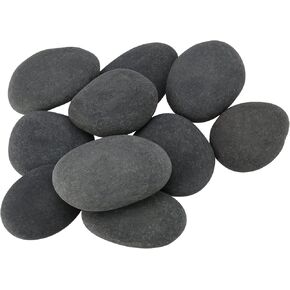 JEUIHAU 50 PCS 1.2-2 Inches Painting Rocks, River Rocks for Painting, Natural River Rocks Smooth Flat Rocks Gray Craft Rock Stones for Family Time, Crafting, Arts, Kindness, DIY, Party Decoration
