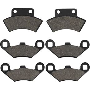Front and Rear Brake Pads for Polaris Sportsman 500 400 350 Xplorer 300 400 500 Big Boss 250 300 350 400 500 Scrambler 400L 500 4x4 Magnum 425 Xpress 400 300 Trail Blazer Trail Boss 250