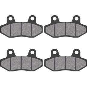 Road Passion Front and Rear Brake Pads Kit Compatible with 150cc 200cc 250cc ATV Dirt Bike Pit Bike Go Kart GX150 go kart Gy6 49cc 50cc 125cc 150cc 200cc 250cc Yerf-Dog Spiderbox 150cc（2 Pairs）
