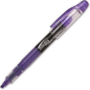 Integra Liquid Ink Highlighter, Chisel Tip, Fade Resistant, Fluroscent Purple (ITA33315)