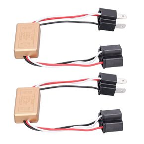 2PCS LED Flash Module Continuous H4 Strobe, Flash Strobe Controller LED Flash Module Strobe Relay Controller for Car Headlight 9‑30V LF‑300B H4