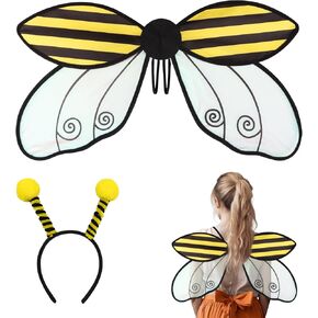 Fairy Wings Adult Women Halloween Fairy Costume for Women Accessories Butterfly Ladybug Bee Cosplay Fairy Costume Angel Wings