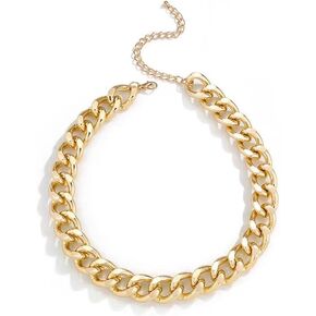 أساور الذهب الكاحل للنساء 18K الخلخال الذهب مكتنزة الكوبية ربط سلسلة الفولاذ المقاوم للصدأ سلسلة الخلخال الصيف شاطئ القدم مجوهرات هدايا للنساء in Kuwait