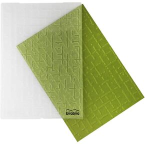 Bira Craft 5" x 7" Embossing Folder, Assorted Designs. (Wall Texture)