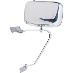 Mirror for Ford Bronco, F150, F250, 1997 F250 HD, F350, chrome, foldaway, Fits LH or RH, Manual