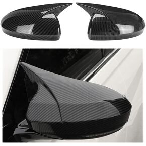 2PCS New Sports Rear Mirror Cover Caps for Nissan sentra 2020-2025/Altima Sedan 2019-2025 ABS Side Door Wing Mirror Cap Covers Exterior car Accessories -Carbon Fibe