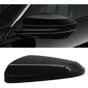 Compatible with 2016-2021 Honda Civic Left Driver Side Mirror Cap Cover,Side View Mirror Cover Replacement for 10th Gen Civic, Glossy Black Door Rearview Mirror Cover Replacement Left Side
