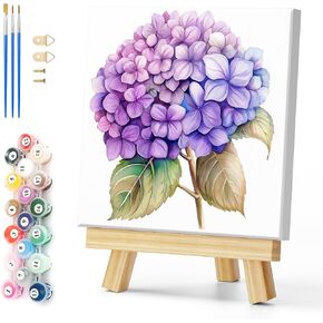 Natuyalo Framed Paint by Numbers Kit for Adults - Forest Night Scene DIY Adult Paint by Number Kits Landscape Acrylic Canvas Painting for Adults Beginners Art Crafts with Frame, 12x12 Inch
