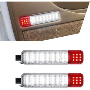 Pack-2 Car Interior Door LED Light, Super Bright Vehicle Door Panel Courtesy Light, Compatible with Chevrolet, Taher, Silverado, Saaban, GMC, Cadillac, Hummer (White Light)