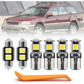 12pcs LED Interior Lights Bulb Kit for Subaru Outback 2010 2011 2012 2013 2014 2015 2016 2017 2018 2019 2020 Super Bright 6000K White LED Interior Light Bulbs Package + Install Tool