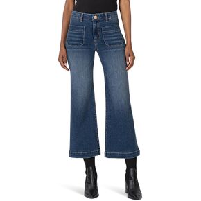 KUT from the Kloth Women's Meg High Rise Wide Leg W Patch Pockets Reg Hem