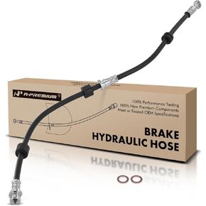 A-Premium Front Driver Brake Hydraulic Hose Compatible with Mitsubishi Models - Lancer 2007-2016, Outlander 2012-2016, Outlander Sport 2014-2016, RVR 2011-2014 - Replace# 4650A529