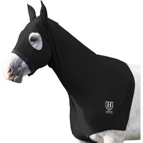 Harrison Howard Horse Stretchy Head Hood with Zipper Navy Medium