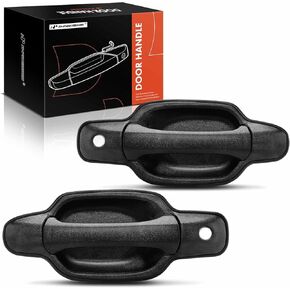 A-Premium Outside Exterior Door Handles w/Key Hole Compatible with Chevrolet Colorado & GMC Canyon, 2004-2012, Textured Black, 2-PC Set, Front Driver and Passenger Side
