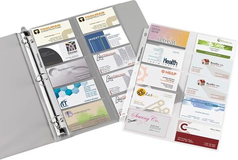 صفحات تجليد بطاقات العمل من Office Depot، مقاس 8 1/2 بوصة. × 11 بوصة، شفاف، عبوة من 10 قطع، OD927197 in Saudi Arabia
