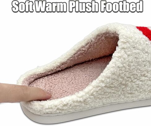 FOCUSIN Christmas Reindeer Slippers House Shoes for Women Fluffy Soft Cozy Bedroom Cartoon Plush Cute Slippers for Indoor Outdoor Use in Saudi Arabia