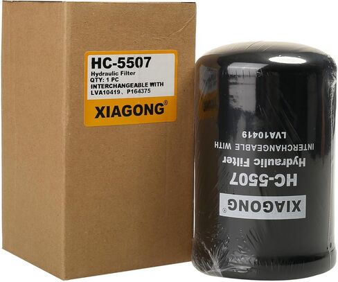 فلتر الزيت الهيدروليكي HC-5507 يحل محل LVA10419 6661248 6630977 P164375 BT8840-MPG HF6552 51455 مناسب لجون ديري 110 4044M 4049R 4700 4210، Bobcat T140 T180 T190 S150 S185 S2 05، كوبوتا V2203 in Kuwait