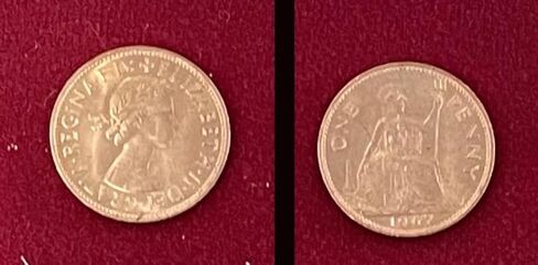 Ted's Sterling Magic Copper Silver Coins Genuine US Half Dollar Copper Penny Coin Trick (UK Penny) in Kuwait