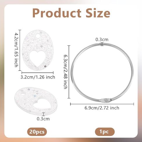 OLYCRAFT 20 قطعة بكرات خيط تطريز أكريليك مع حلقة مفصلية بكرات أكريليك بيضاوية بكرات غرز متقاطعة خيط حياكة أكريليك منظمات بكرات خيط أكريليك لتخزين الخياطة بنفسك in Saudi Arabia