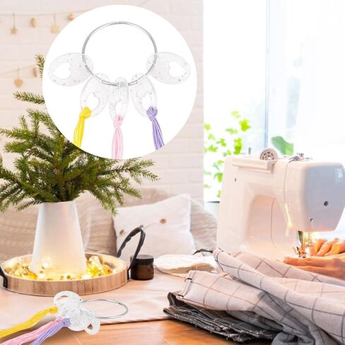 OLYCRAFT 20 قطعة بكرات خيط تطريز أكريليك مع حلقة مفصلية بكرات أكريليك بيضاوية بكرات غرز متقاطعة خيط حياكة أكريليك منظمات بكرات خيط أكريليك لتخزين الخياطة بنفسك in Saudi Arabia