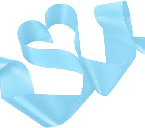 Christmas Light Blue Ribbon for Flower Bouquet Blue Satin Ribbon 25 Yards 1.5" Wide Baby Blue Ribbon for Gift Wrapping Bouquet Ribbons for Flower Bouquets Blue Christmas Ribbon for Hair in Kuwait