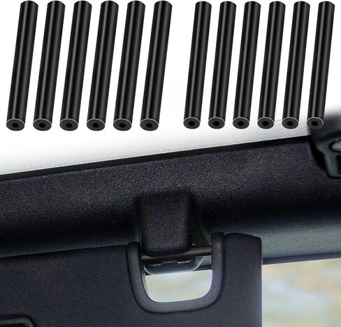Car Sun Visor Repair Kit,6+6 Pcs JK JKU 2007-2017 Driver & Passenger Side Sunvisor Accessories .(Black) in Saudi Arabia