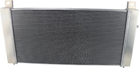 3 Row Aluminum Radiator for 99-14 Chevy Avalanche Tahoe Suburban Silverado 1500 2500 3500 HD/GMC Yukon XL Sierra Cadillac Escalade Hummer H2 Radiators Shroud 2 x 14" Fans Thermostat Relay Kit in Saudi Arabia