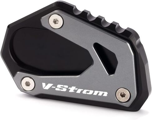Motorcycle Side Stand Extension Compatible With S.uzuki Vstrom 800de 2023 | Foot Kickstand Support Plate V-strom 800 DL800 DE Accessories (black) in Kuwait