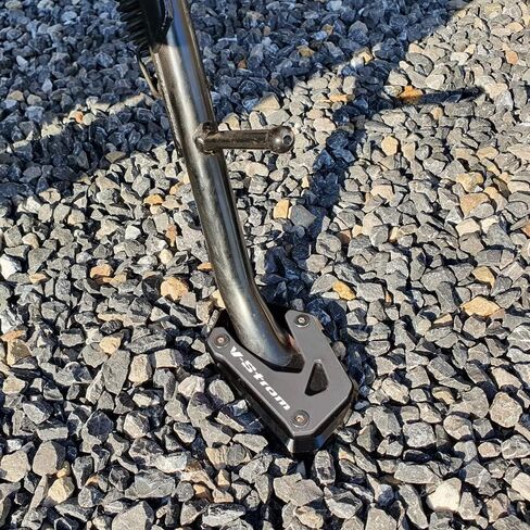 Motorcycle Side Stand Extension Compatible With S.uzuki Vstrom 800de 2023 | Foot Kickstand Support Plate V-strom 800 DL800 DE Accessories (black) in Kuwait