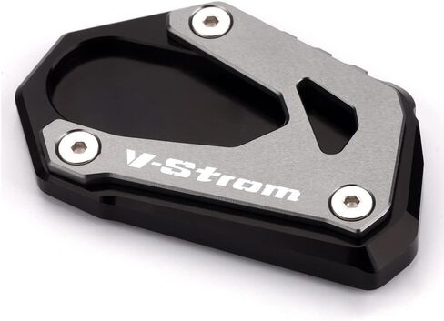 Motorcycle Side Stand Extension Compatible With S.uzuki Vstrom 800de 2023 | Foot Kickstand Support Plate V-strom 800 DL800 DE Accessories (black) in Kuwait