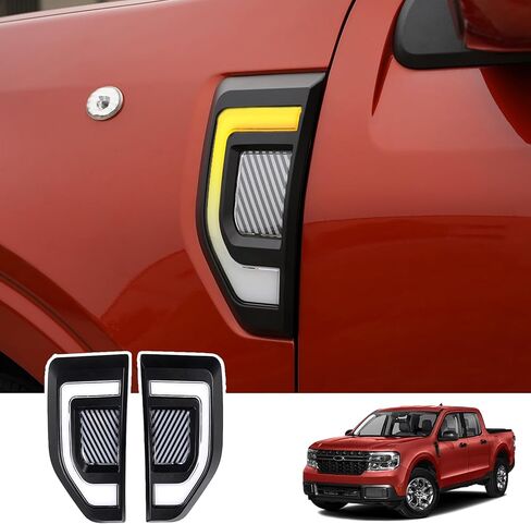 مصابيح Mabett الجانبية لسيارة Ford Maverick 2022 2023 2024، مصابيح LED مع مصهر وحزام أسلاك مناسب لملحقات Maverick (قطعتان) in Kuwait